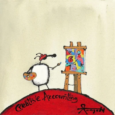 Ann Gadd painting of a creative accountant