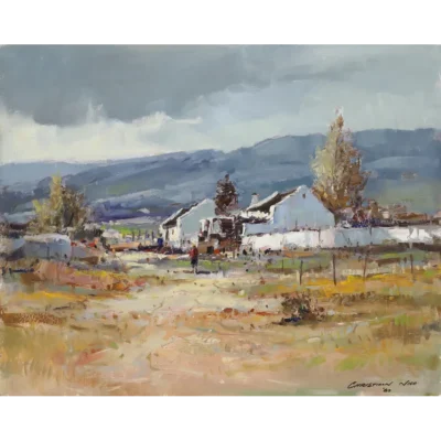 Christiaan Nice painting of a Karoo farmyard