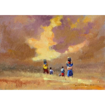 Daniel Novela painting of a landscape