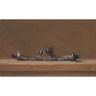 Duggie du Toit painting of empty paint tubes