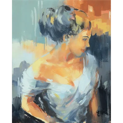Elbe van Rooyen painting of a woman