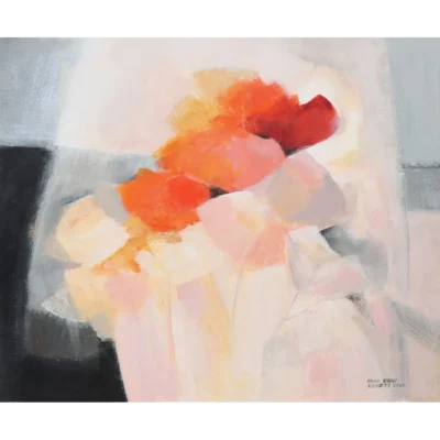 Fiona Ewan Rowett painting of orange flowers