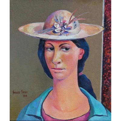 Francois Gerber painting of a portrait of a woman