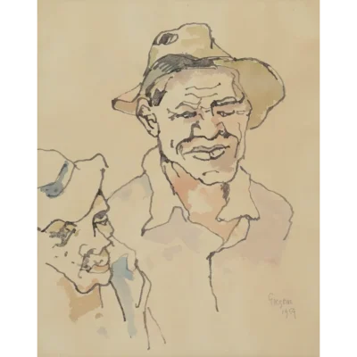 Gregoire Boonzaier painting of two skollies in District six
