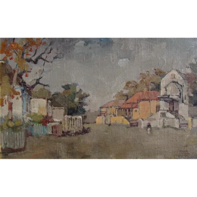 Gregoire Boonzaaier painting of a rural scene