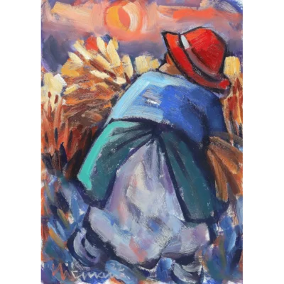 Woman Harvesting