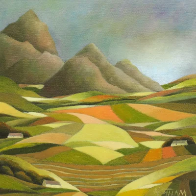 John Botham painting of a landscape