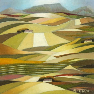 John Botham painting of a landscape