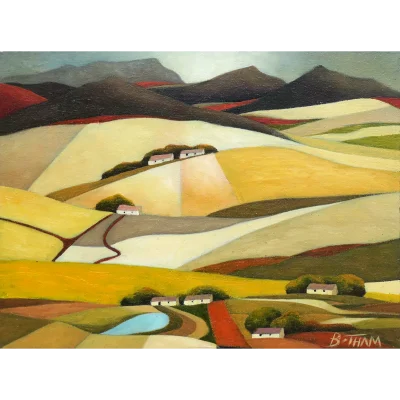 John Botham painting of a landscape