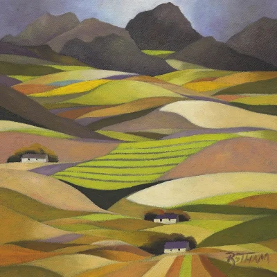 John Botham painting of a landscape