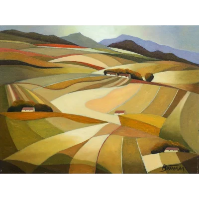John Botham painting of a landscape