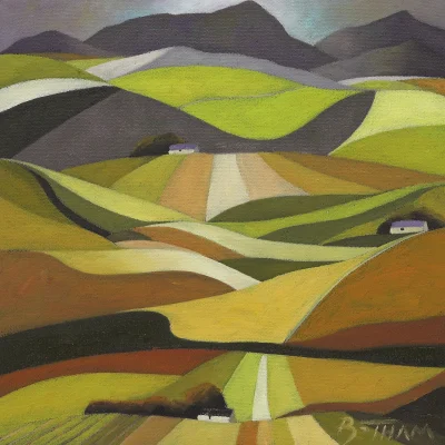 John Botham painting of a landscape
