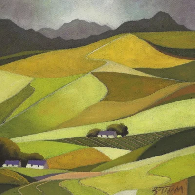 John Botham painting of a landscape
