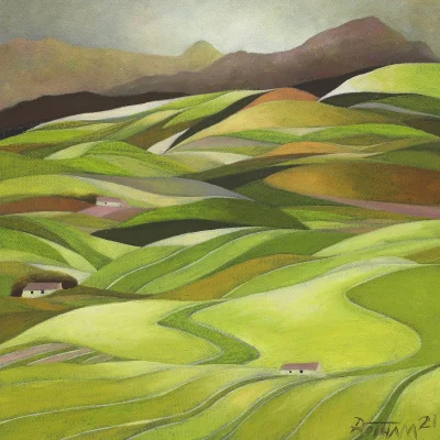 John Botham painting of a landscape