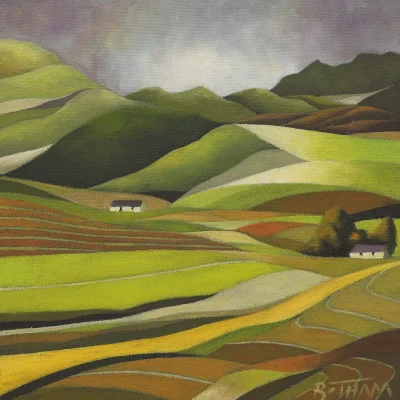 John Botham painting of a landscape