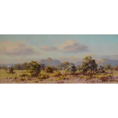 Otto Klar painting of a landscape