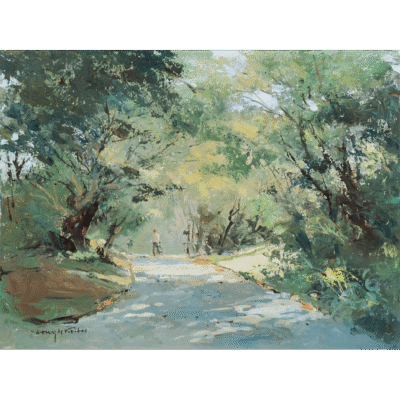 Tony de Freitas painting of a landscape