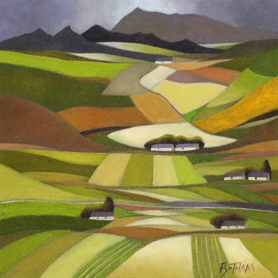 John Botham painting of a landscape