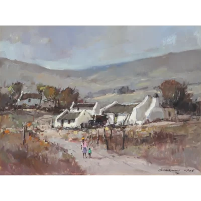 Christiaan Nice painting of a rural landscape