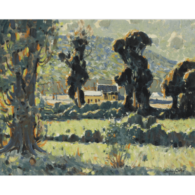 Sydney Carter painting of a landscape