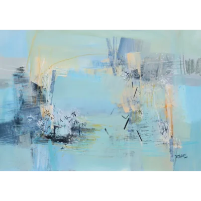 Fiona Ewan Rowett painting of an abstract