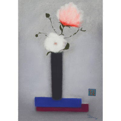 Pieter van der Westhuizen painting of flowers