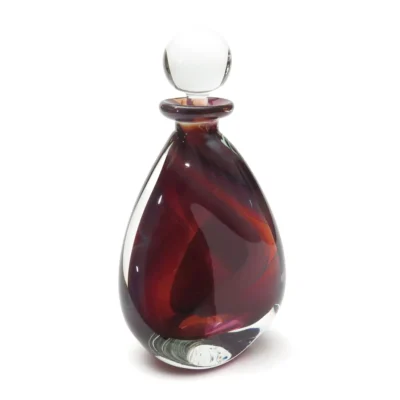 David Reade hand blown glass perfume bottle