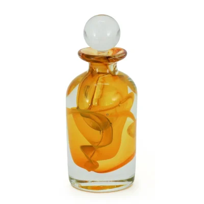 David Reade hand blown glass perfume bottle