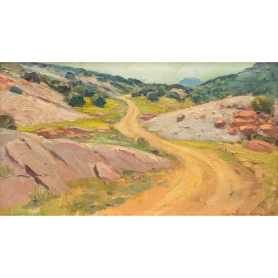 Piet van Heerden painting of a landscape