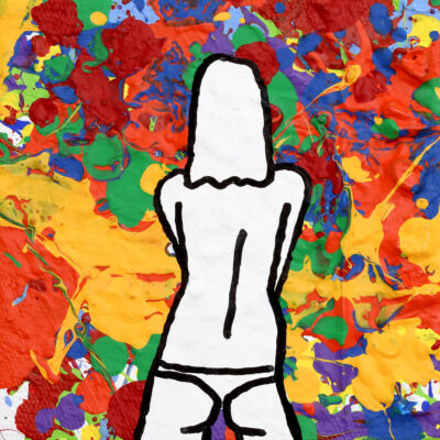 Richard Scott painting of a nude girl