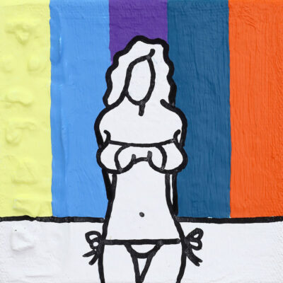 Richard Scott painting of a girl in a bikini | Richard Scott | Robertson Art Gallery