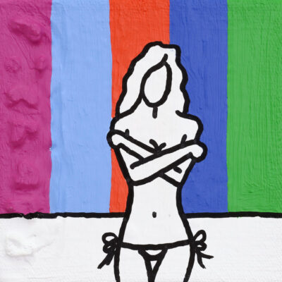 Richard Scott painting of a nude lady