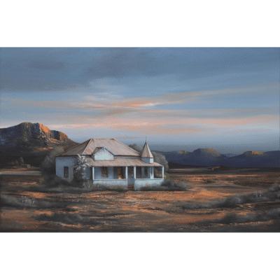 Rick Becker painting of a landscape in the Karoo