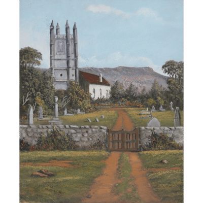 Peter George Miller painting of a church