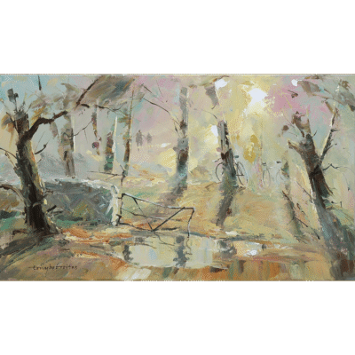 Tony de Freitas painting of a landscape