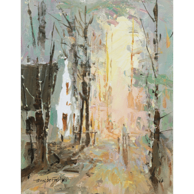 Tony de Freitas painting of a landscape
