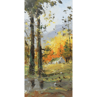 Tony de Freitas painting of a landscape