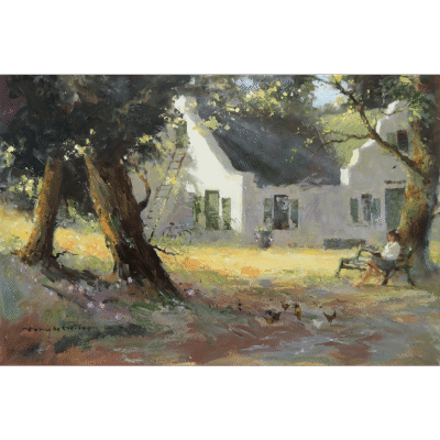 Tony de Freitas painting of a landscape