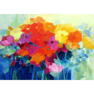 Fiona Ewan Rowett painting of flowers