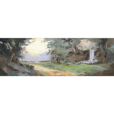 Tony de Freitas painting of a landscape