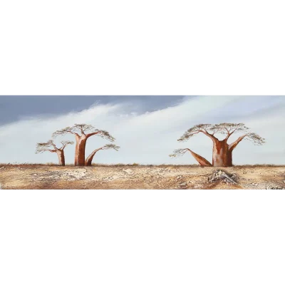 Mia Brand painting of a landscape with Kameeldoring trees