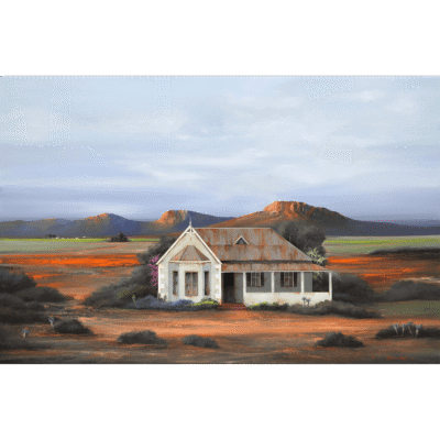Rick Becker painting of a cloudy spring day