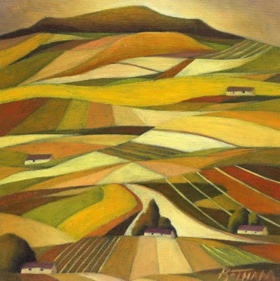 John Botham painting of a landscape