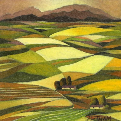 John Botham painting of a landscape