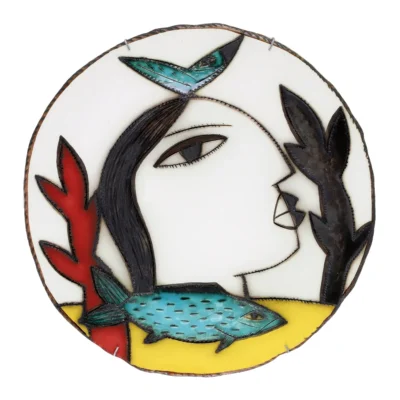 Charmaine Haines ceramic of a portrait plate
