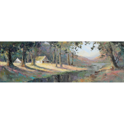 Tony de Freitas painting of a landscape