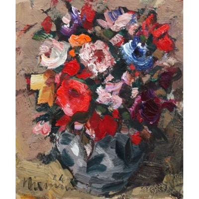Hennie Niemann painting of flowers