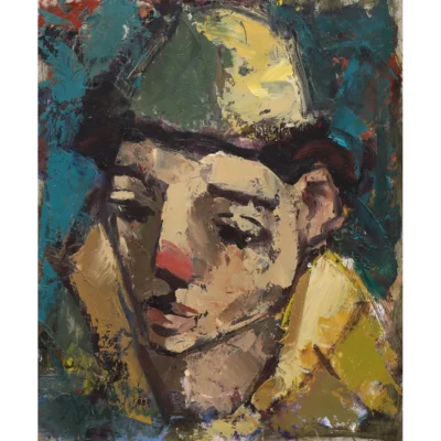 Hennie Niemann painting of a clown