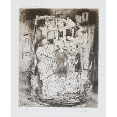 Pieter van der Westhuizen etching