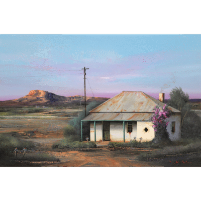 Rick Becker painting of a Karoo landscape